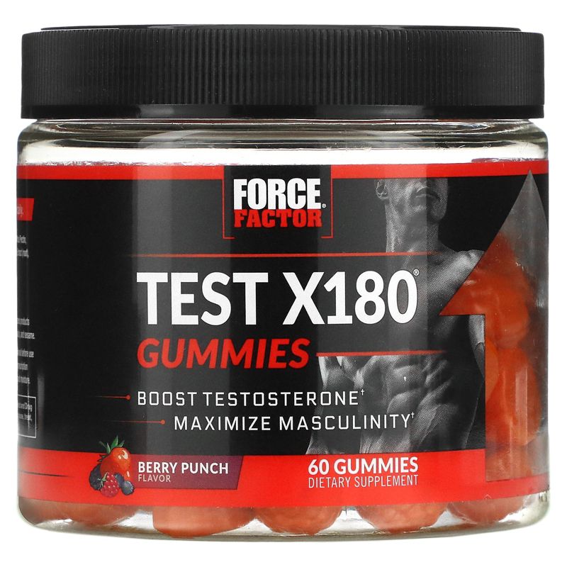 Force Factor Test X180, Berry Punch, 60 Gummies, 1 of 3