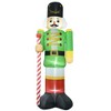 YOOCOZZ Playful Yard Christmas Decoration - 11.8 FT Xmas Inflatables Green Walnut Soldier with White LED Lights, Blow-Up Outdoor Xmas Decorations - 2 of 4