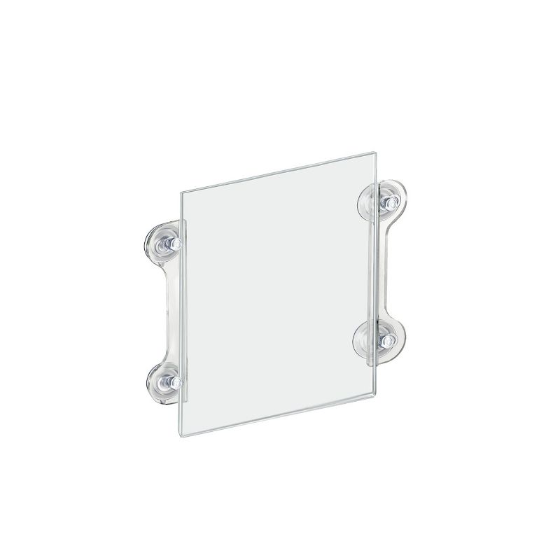 Azar Displays Clear Acrylic Window/Door Sign Holder Frame with Suction Cups 8.5''W x 11''H, 2-Pack, 3 of 10