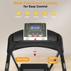 Redliro Senior Treadmill with Long Side Handrails, 300lbs Capacity, LED Display & Heart Rate Sensor, Safe Walking Treadmill for Elderly - 3 of 4