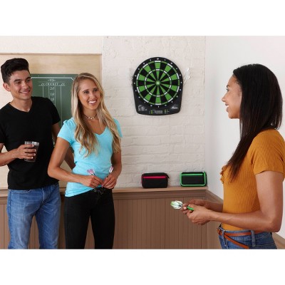 Fat Cat Sirius 13.5" Black and Green Electronic Dartboard