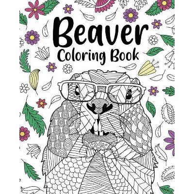 Beaver Coloring Book - by  Paperland (Paperback)