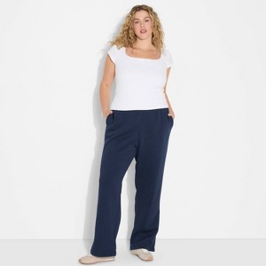 Women's Slim Fit Straight Mid-Rise Sweatpants - Wild Fable™ - 1 of 3
