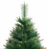 vidaXL Modern Artificial Hinged Christmas Tree with Stand - Green Life-Like Festive PVC Pine Tips Indoor Outdoor Decoration- 82.7" - 4 of 4