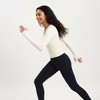 Anna-Kaci Active Women's Ribbed Long Sleeve Fitted Top with Crew Neck and Thumbhole Cuffs - 4 of 4