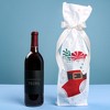 Big Dot of Happiness Christmas Stockings Wine Gift Bags, Holiday Party Hostess Thank You Wine Bottle Gift Wrap, Bulk Holiday Paper Bags - 12 ct - 2 of 4