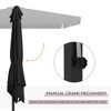 Sapphtopaz Patio Umbrella Outdoor Windproof Umbrella Cantilever Waterproof Pool Umbrella with Crank for Garden, Pool, Deck - 3 of 4