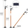 Vynxaria 4-Pack Adjustable Support Poles - Heavy-Duty 10rd Hand System for DIY Projects - 2 of 4