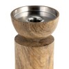 Modern Tabletop Candle Holder in a Natural Finish - Sleek Elegant Candle Holder for Living Room or Shelf Display - 3 of 4