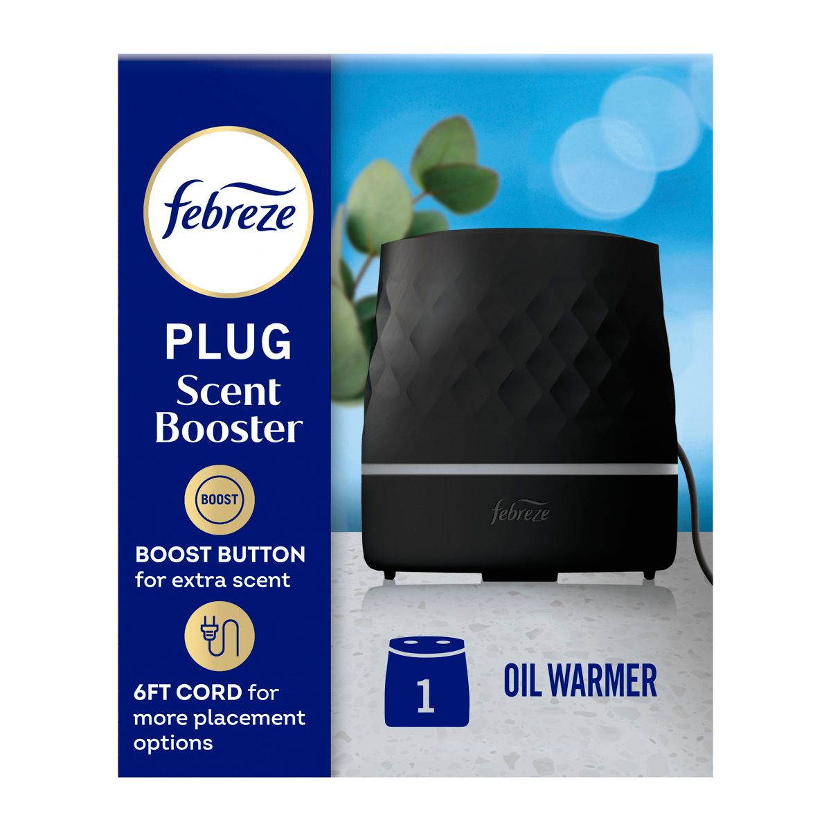 Febreze Black Plug Scent Booster Oil Diffuser