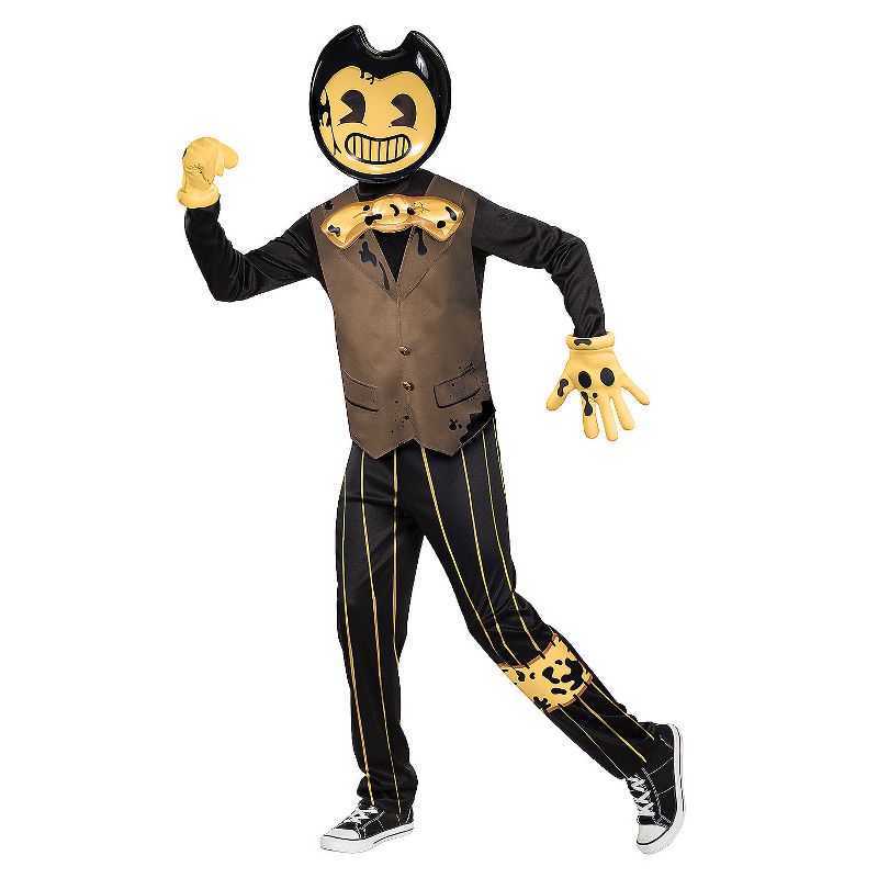 Disguise Kids' Deluxe Bendy and the Dark Revival Costume, 1 of 3