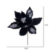 Vickerman 17" Poinsettia Stem - 2 of 2