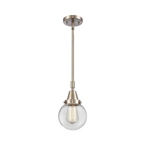 Beacon - 1 Light Stem Hung Mini Pendant In Industrial Style-10.63 Inches Tall and 6 Inches Wide - 1 of 1