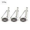 Unique Bargains Angling Fishing Pole Rod Repair Guide Tip 5.12mm Diameter Eyelet 3pcs - 2 of 4