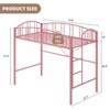 COZONY Twin Loft Bed with Stairs & Safety Rail - Space Saving Metal Frame for Kids Room or Dorm, No Box Spring Needed - 4 of 4