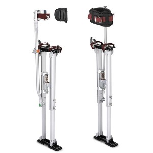 Yescom 36"-50" Drywall Stilts Adjustable Aluminum Painting Tool Sheetrock Lift with Leg Pads Protection for Taping Cleaning Costume Silver YES0485 - 1 of 4