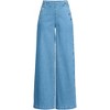 Lands' End Women's Soft Denim High Rise Mariner Panel Extra Wide Leg Pants - 3 of 3