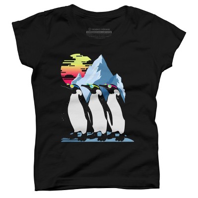 Girl's Design By Humans North Pole Summer By clingcling T-Shirt
