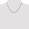 Black Bow Jewelry 4.75mm Sterling Silver Solid Belcher (Rolo) Chain Necklace - 2 of 4