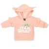 Star Wars Star Wars The Mandalorian The Child Baby Girls Fleece Pants Bodysuit and Pullover Hoodie 3 Piece Outfit Set Newborn to Infant - 4 of 4