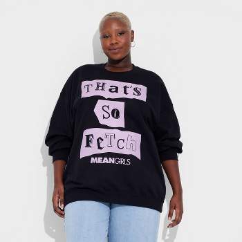 Women's Mean Girls That's So Fetch Graphic Sweatshirt - Black