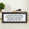 VIP Metal 12 in. White Funny Clouds Shapes Sign - 2 of 4