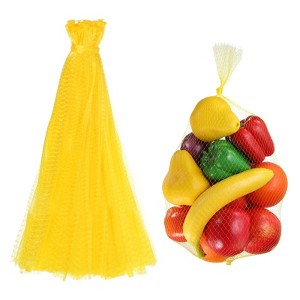 Unique Bargains Seafood Vegetable Grocery Shopping Stretchable Reusable Mesh Produce Bags 100 Pcs - 1 of 4