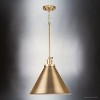 UHP4678	Urban Ambiance Luxury Modern Farmhouse Indoor Pendant,  14''H x 16"W x 16''D,  Vintage Brass Finish, UHP4678 - 4 of 4