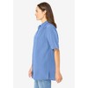 Woman Within No Iron Short Sleeve Peachskin Shirt - 4 of 4