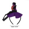Unique Bargains Halloween Novelty Witch Hat Pattern Headband Black Purple 1 Pc - 3 of 4