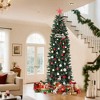 Pre-lit Artificial Christmas Tree, Spruce Prelit Christmas Trees for Home,Office, Party, Artificial Pencil Tree with Realistic Branch Tips - 4 of 4