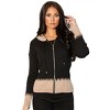 Women's Zip Hoodie Ribbed Cardigan - Angel Apparel - 3 of 4