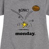 Girls' - Peanuts - Woodstock Monday Graphic Short Sleeve Fleece Dress - 2 of 4