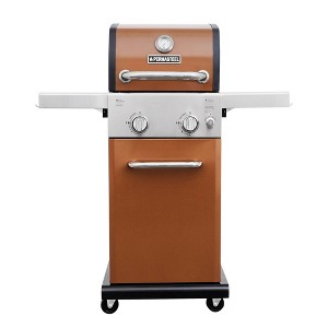 Permasteel 2-Burner Gas Grill with Foldable Side Tables - 1 of 4