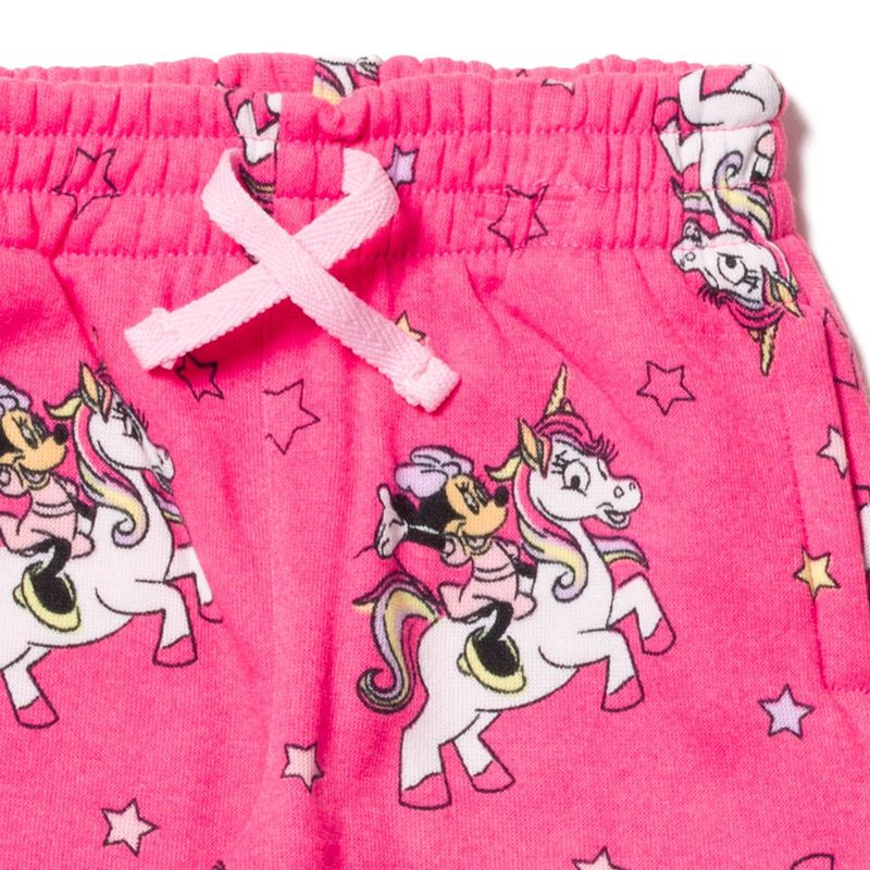 Disney Minnie Mouse Girls Fleece 2 Pack Jogger Pants Little Kid to Big Kid, 4 of 8