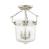 Livex Lighting Rockford 3 - Light Semi-Flush Mount in  Polished Nickel - 3 of 4