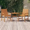 vidaXL Garden Lounge Set Natural Brown Solid acacia wood Medium Durable - 2 of 4