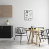 Stupell Industries Kitchen Conversion Chart Neutral Grey Word Drawing Design Black Framed Giclee, 16 x 20 - 2 of 4