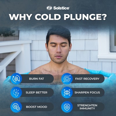 Solstice Cold Pod 84.5 Gallon Insulated Ice Bath Tub with Reusable Ice Bags