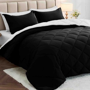 BAGOKIE 7 Pieces Reversible Bed in a Bag Comforter Set for All Season - 1 of 4