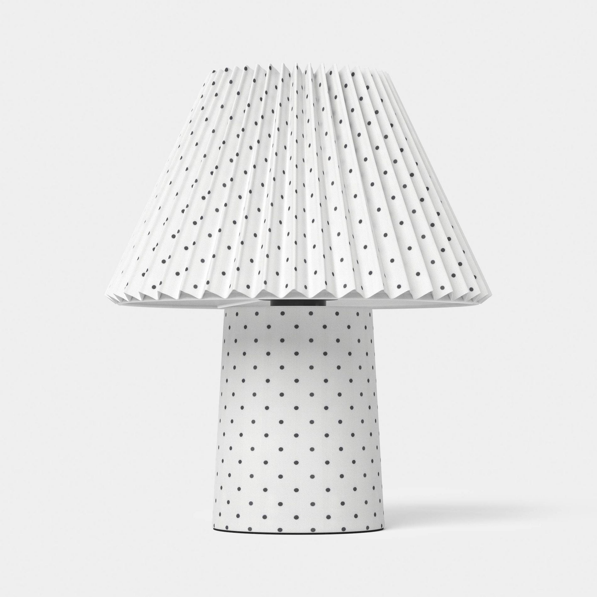 Trend Pleated Double Shade Small Dot White - Room Essentials™