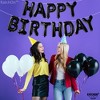 KatchOn, Black Happy Birthday Letters -16 Inch | Happy Birthday Balloon Banner - 4 of 4