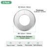 Unique Bargains Wall Split Flange Self-Adhesive Plumbing Cover Plates ABS Faucet Escutcheons 2 Pcs - 3 of 4