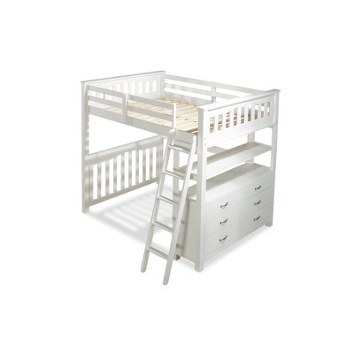 Full Highlands Loft Bed White - Hillsdale Furniture