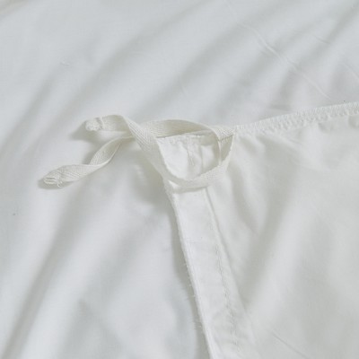 Cloud White Pima Cotton Percale Queen Duvet Set