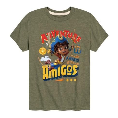 Camiseta Niños Nickelodeon Camiseta Nickelodeon Santiago Of The Seas - Niño Rojo Talla 3 Camiseta Mangas Cortas Niño Roja