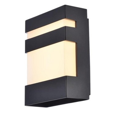Elegant Lighting Raine Integrated LED wall sconce in black