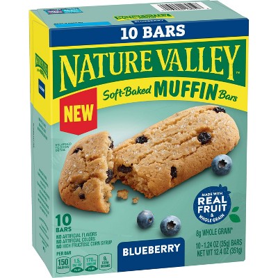 Nature Valley Soft Baked Blueberry Muffin Bars - 10ct/12.4oz