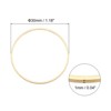 Unique Bargains DIY Craft Brass Hollow Round Jewelry Connecting O-Rings 50 Pcs - 2 of 4