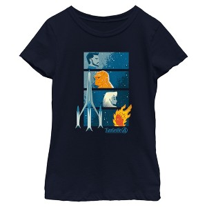 Girls The Fantastic Four: First Steps Family Profile Portraits T Shirt - 1 of 4